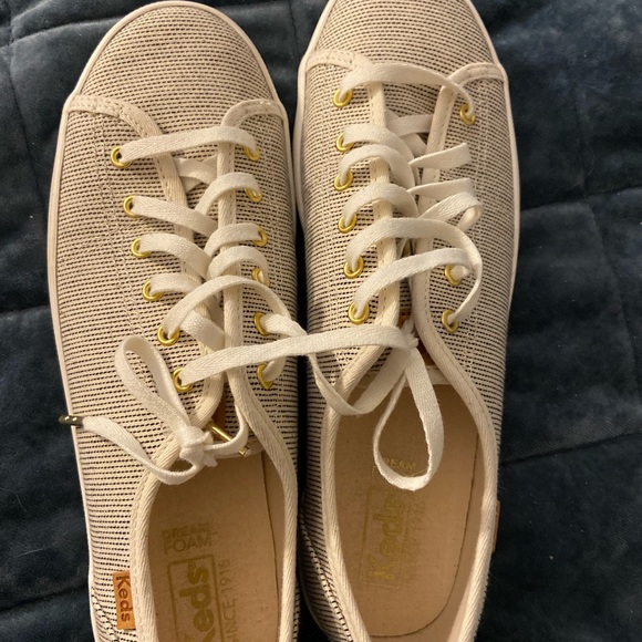 KEDS KICKSTART CANVAS SNEAKERS - DREAM FOAM ORTHOLITE - Size 7.5 - Worn Once! - Picture 3 of 4